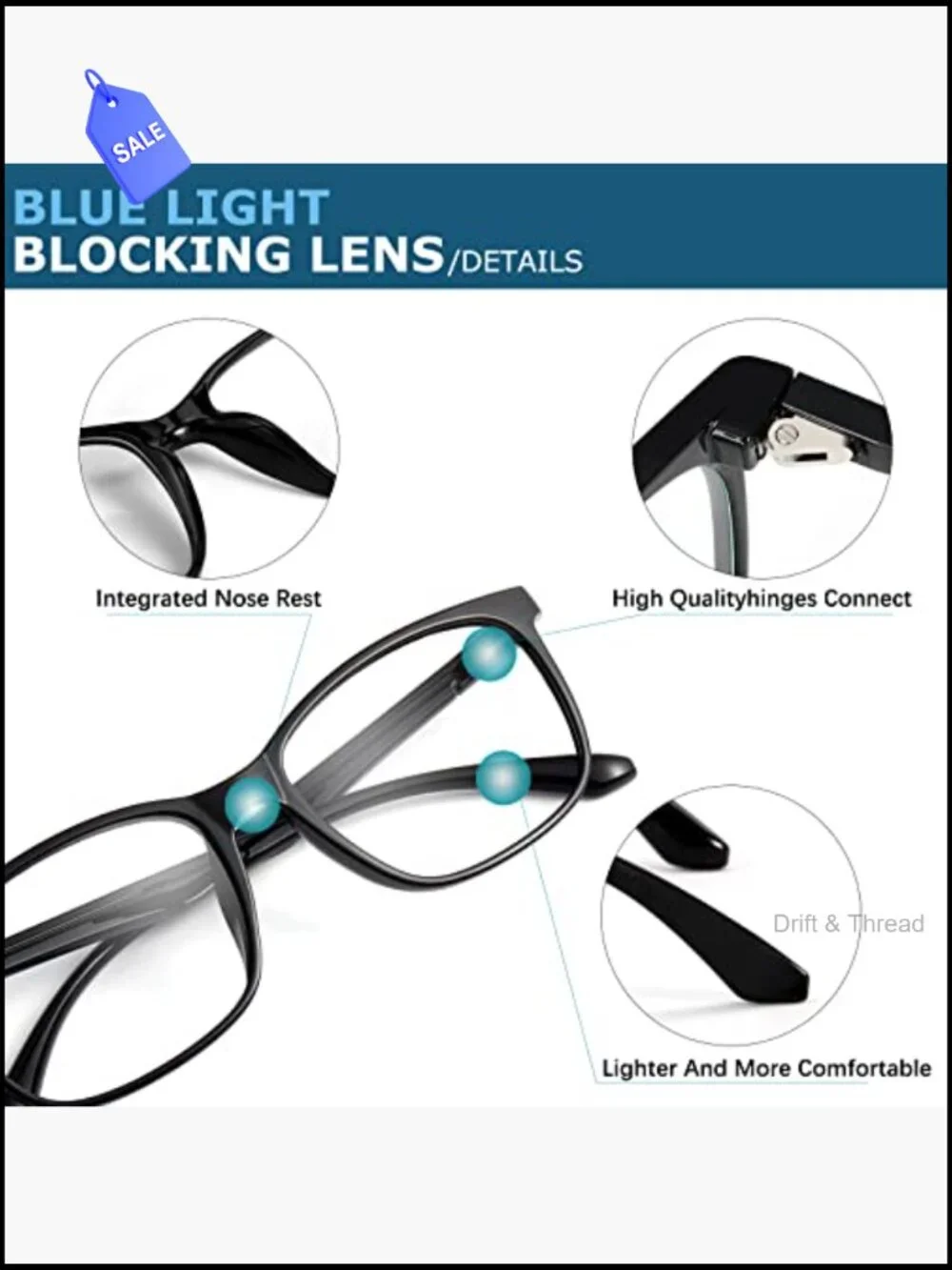 Unisex Blue Light Blocking Glasses Computer Reading Gaming TV Phone Anti